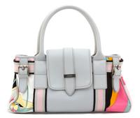 A Pucci Light Gray Leather Handbag, 15" x 8" x 4".