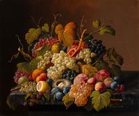 Still Life of Fruit with Bird's Nest , c. 1860-70