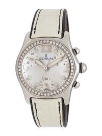 CORUM, REF. 196.151.47 STAINLESS STEEL AND DIAMOND 'BUBBLE' CHRONOGRAPH WATCH
