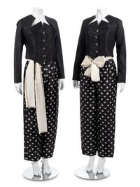 Two Geoffrey Beene Pant Ensembles, Spring 1988