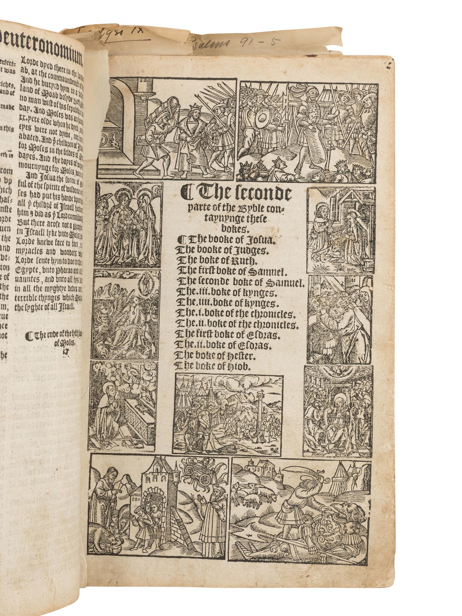 [BIBLE, in English]. Matthew's Version. [ The Byble ]. [London]: Nicolas Hyl for John Wyghte, 1551.