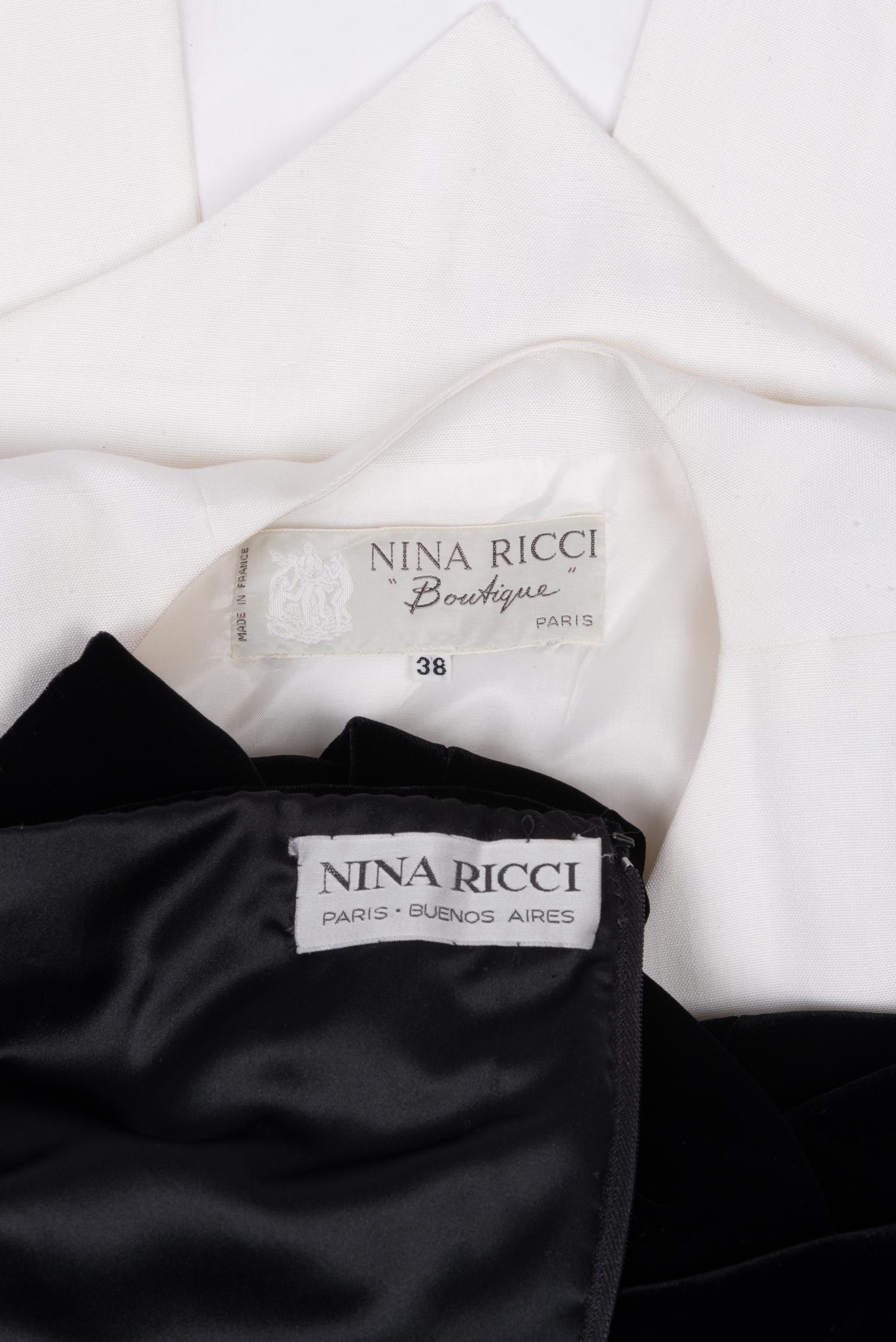 Two Nina Ricci Dresses, One With Jacket, 1980-90s