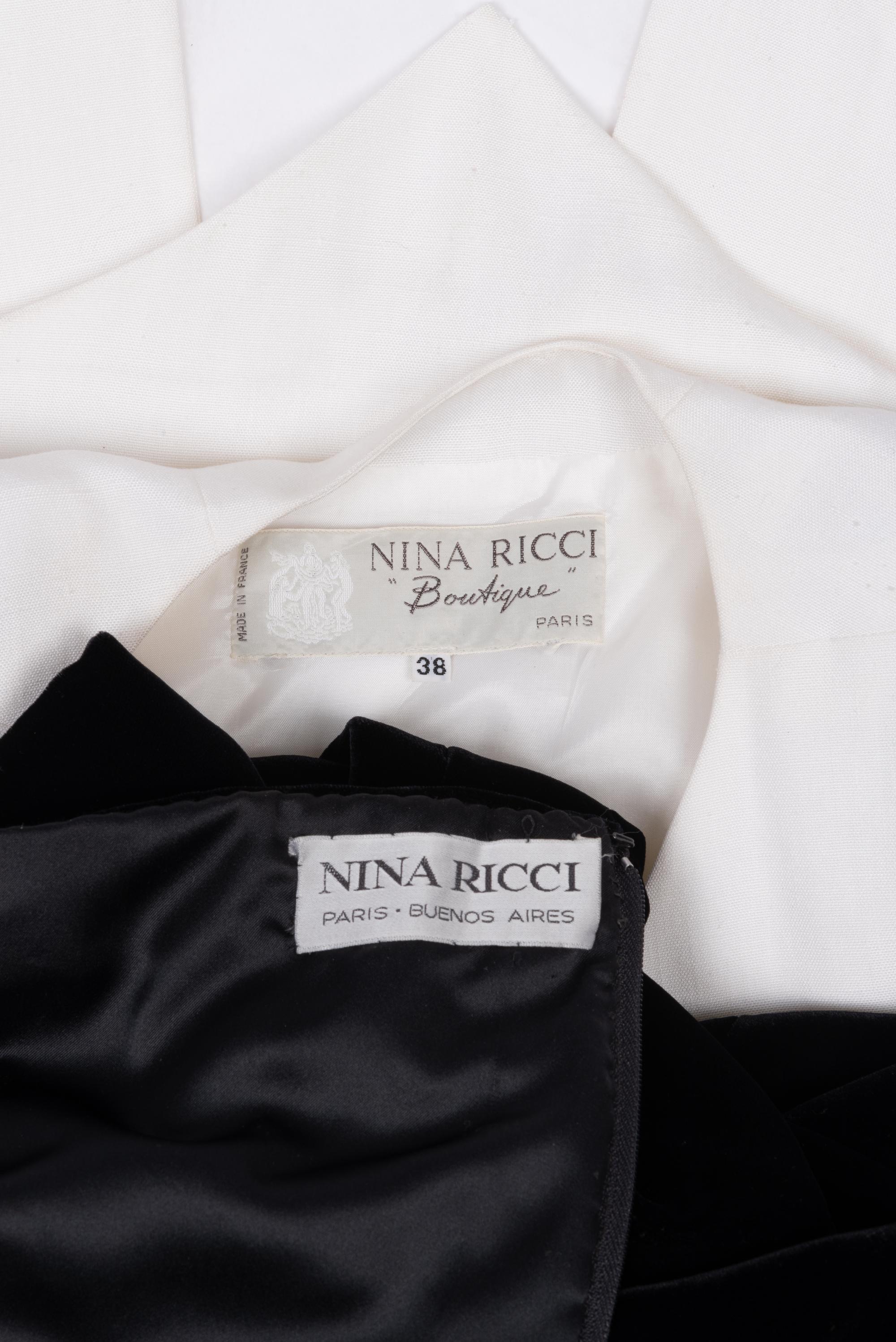 Two Nina Ricci Dresses, One With Jacket, 1980-90s