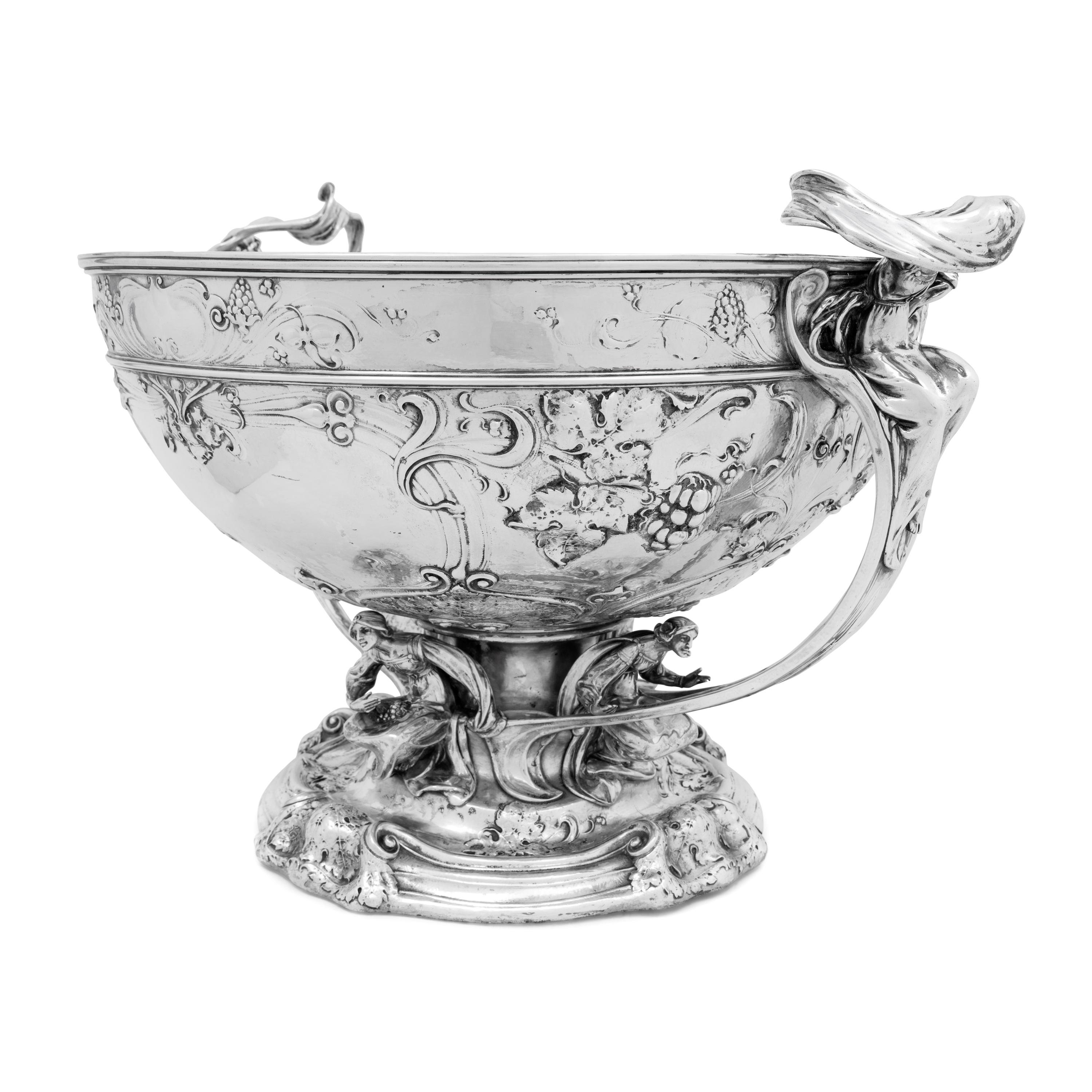 A Large Martelé Silver Punch Bowl Made for the 1904 Louisiana Purchase Exposition in St. Louis
