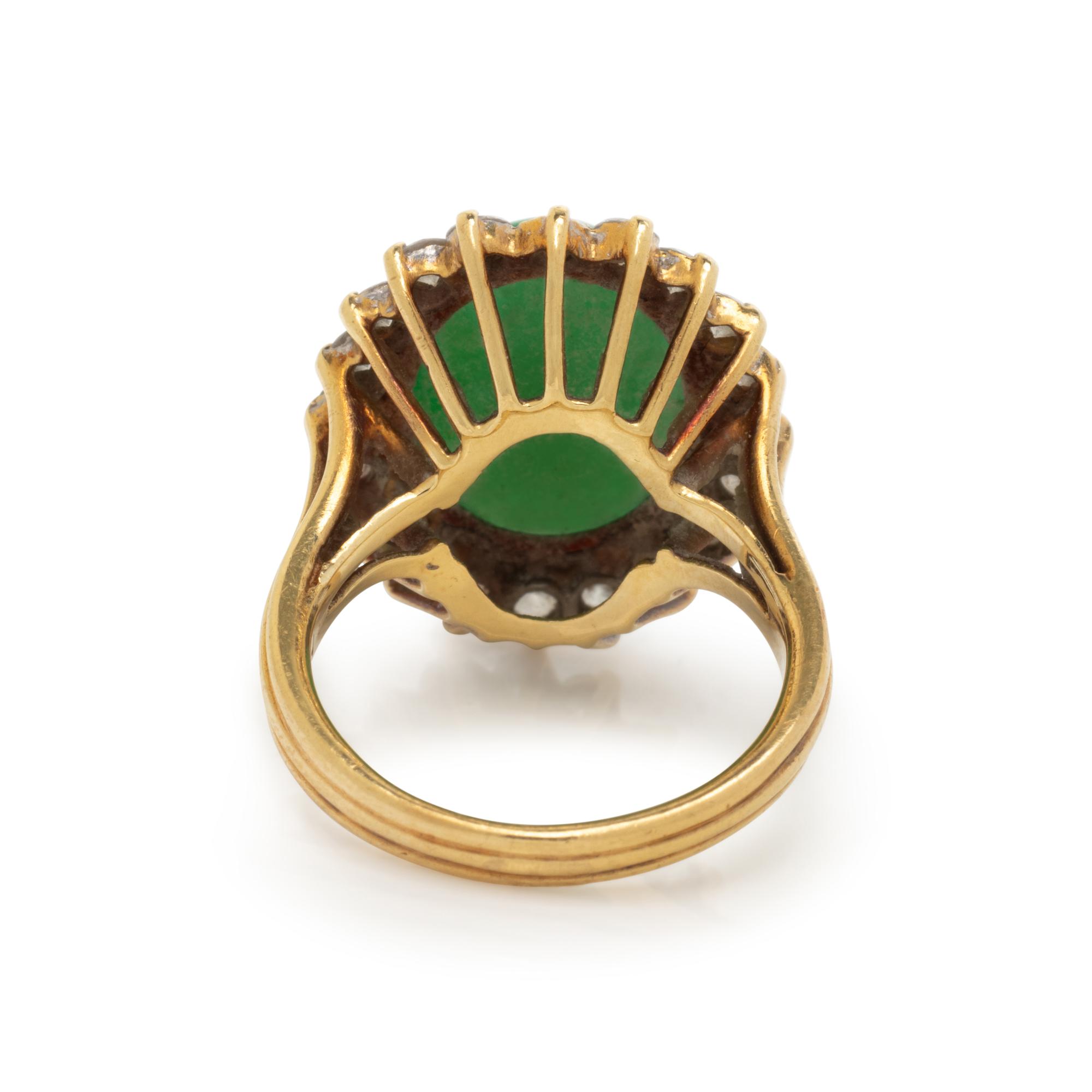 JADE AND DIAMOND RING