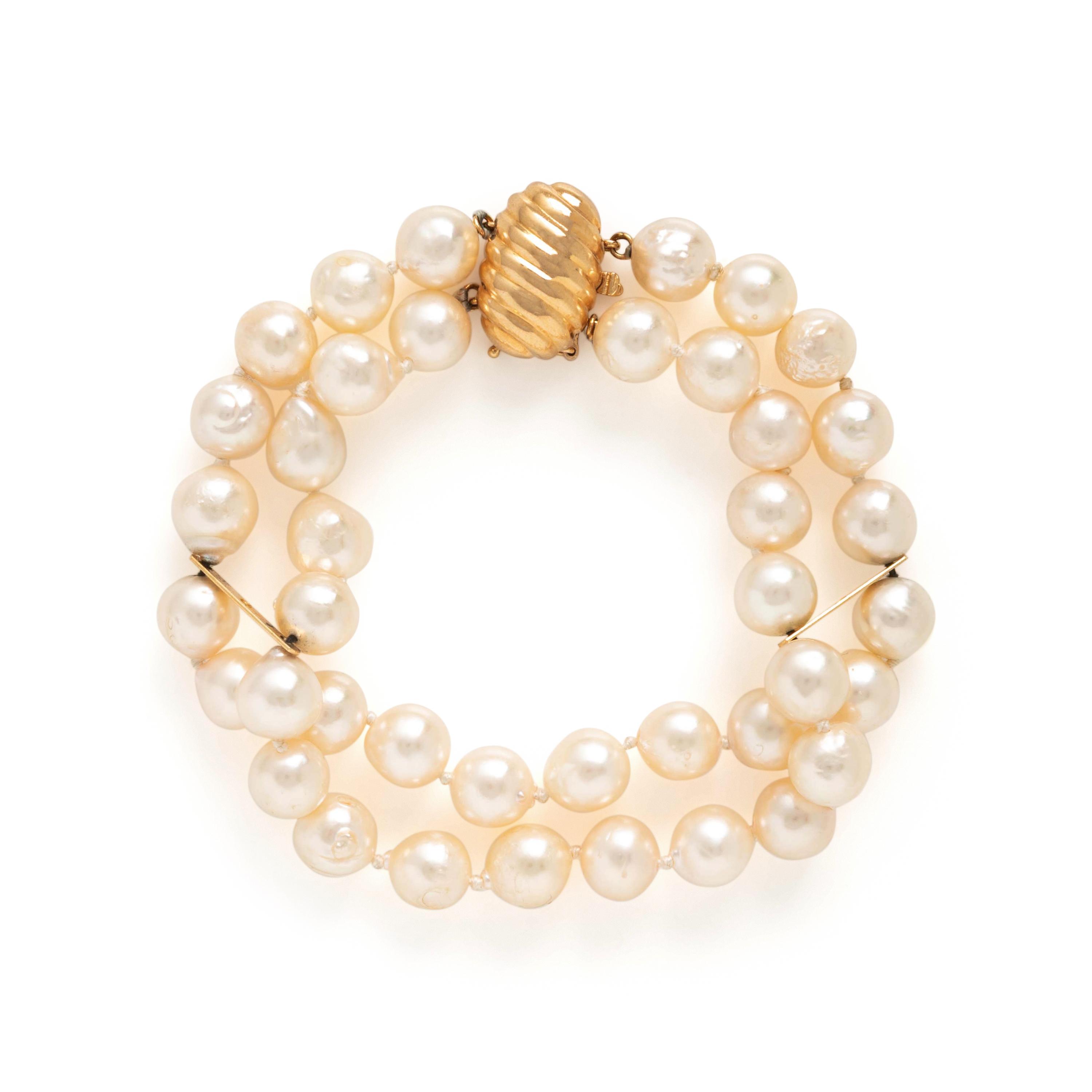 Cultured Pearl Necklace and Bracelet