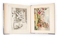 (CARICATURE) GILLRAY, JAMES, et al. A palimpsest with Gillray-era caricatures. Folio, with 50 b/w plates.