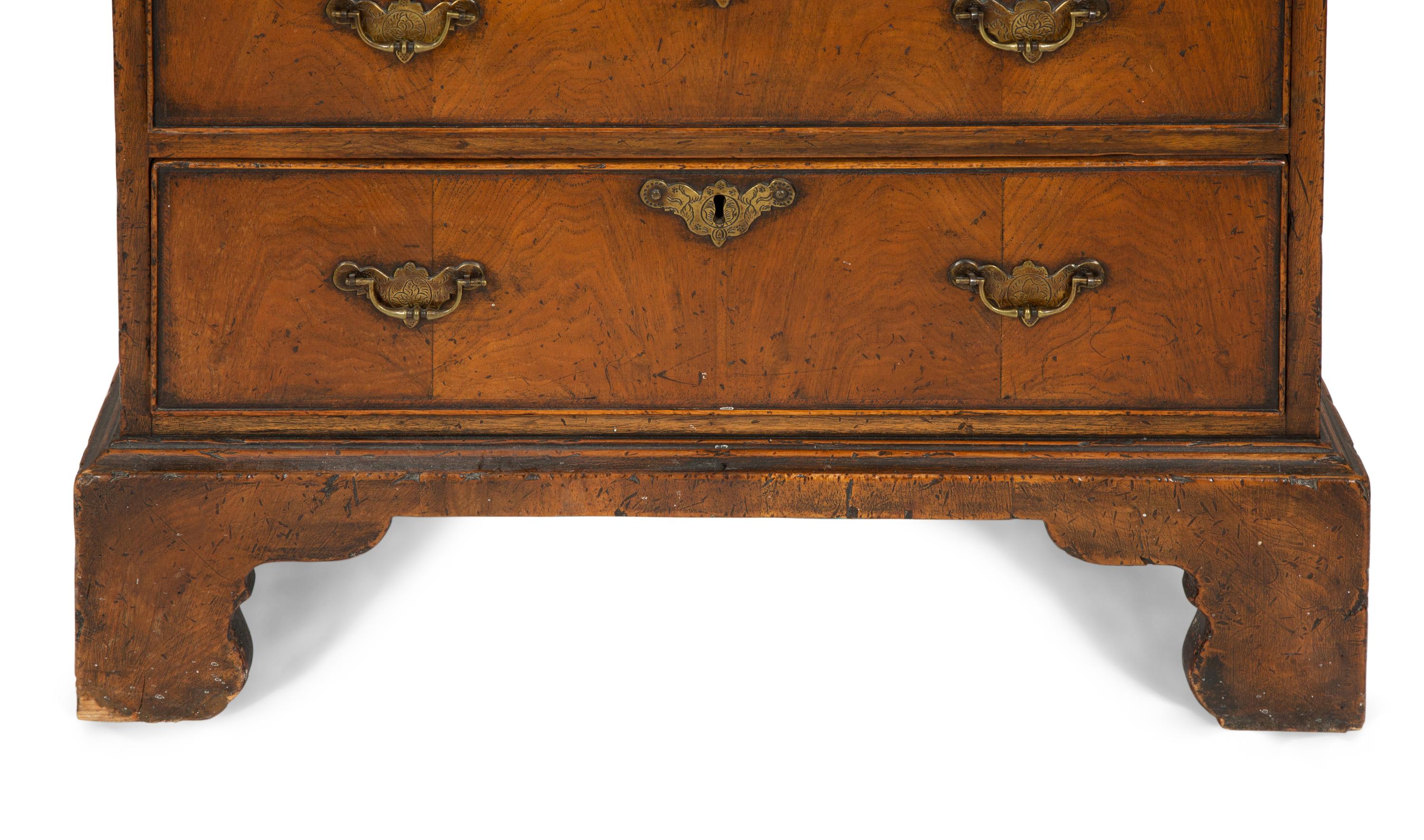 A George I Style Walnut Bureau Bookcase