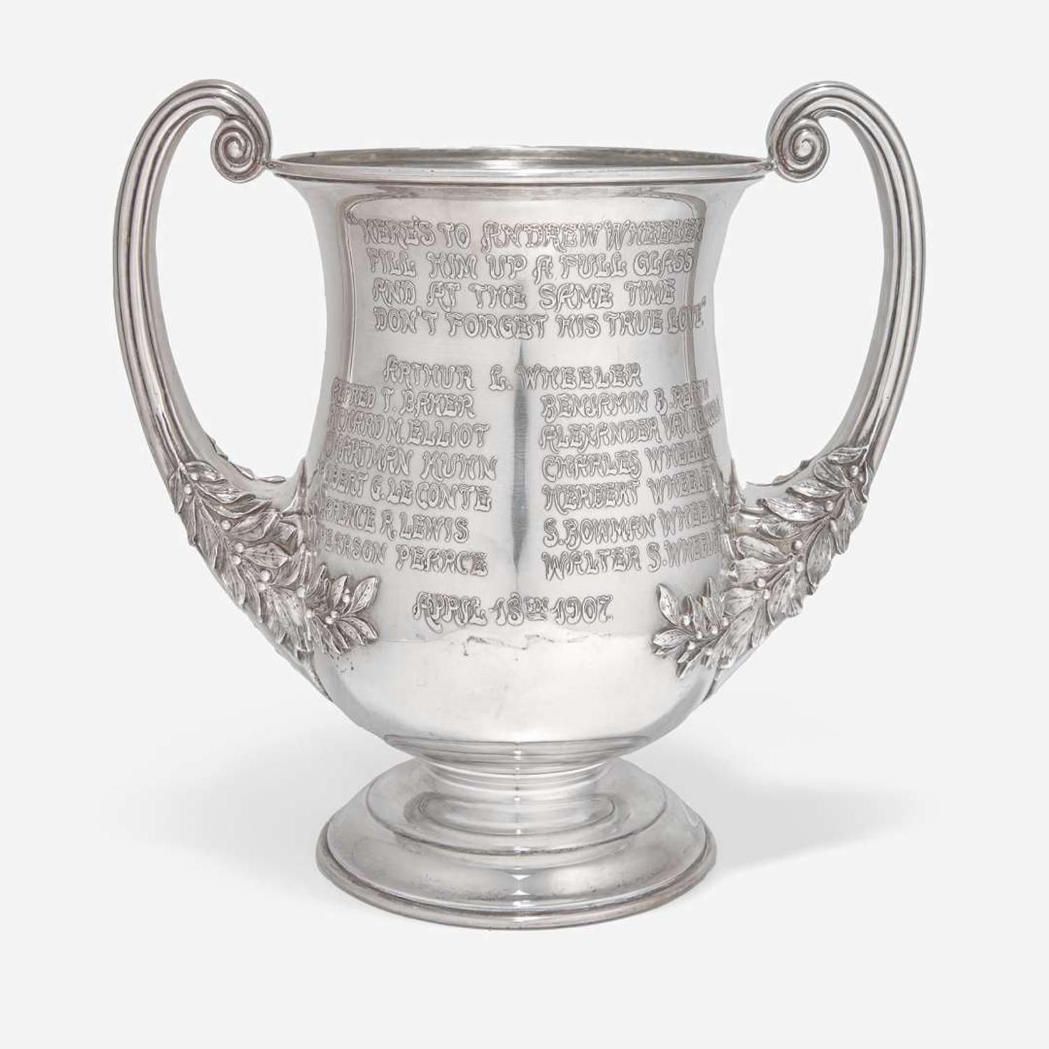 An Impressive Sterling Presentation Wine Cooler J.E. Caldwell & Co., Philadelphia, PA, Dated "1907"