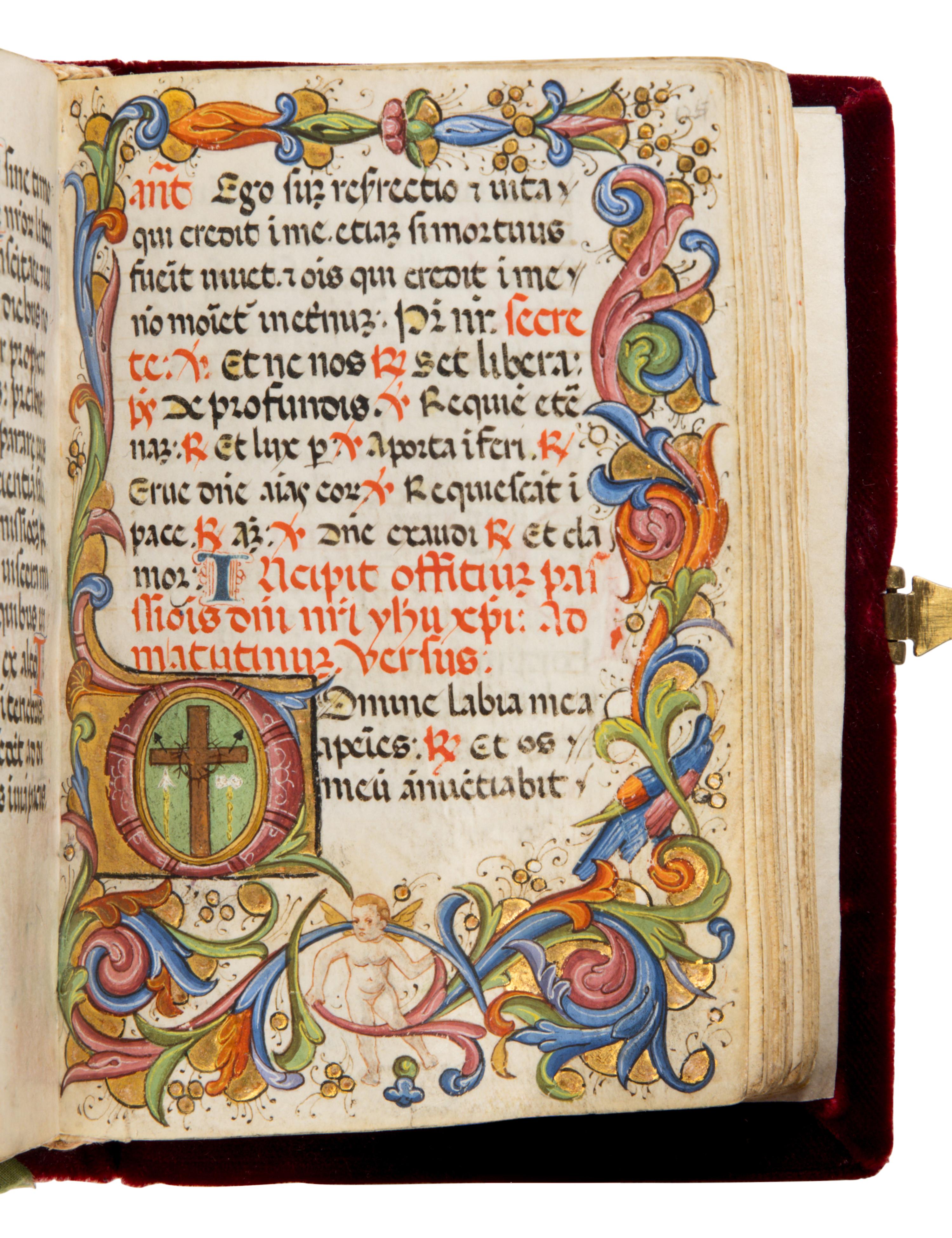BARTHOLOMEO D’ANTONIO VARNUCCI WORKSHOP (active Florence 1412/13 – c. 1479) Book of Hours, in Latin, illuminated manuscript on parchment [Italy, Florence, c. 1450]