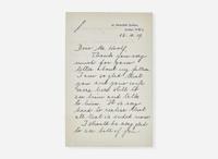 [Psychology] Freud, Sigmund: Autograph Letter, signed