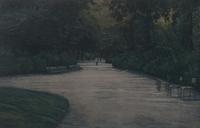 Harold Altman, (American, 1924-2003), Walking Man, Luxembourg, together with another (two works)