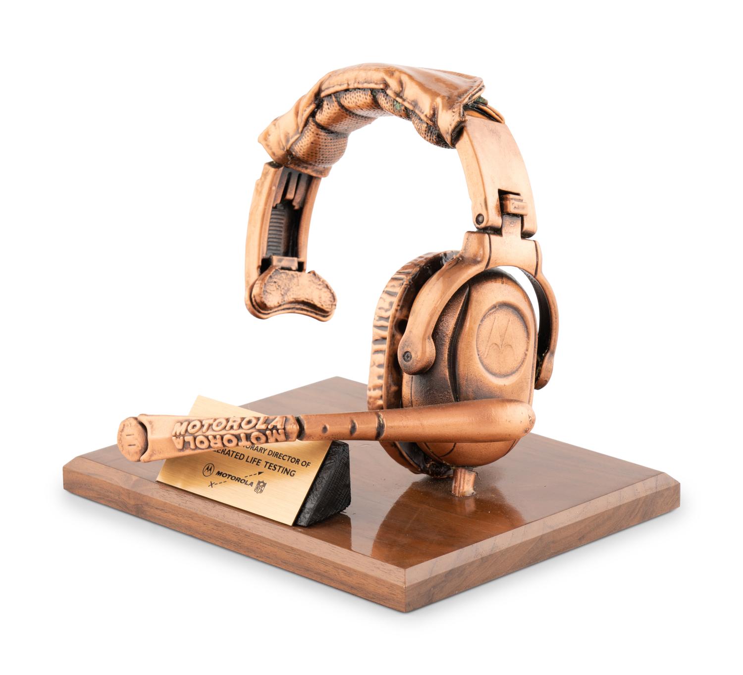Motorola Award Presented to Mike Ditka Formerly Displayed in Ditka's Chicago Home