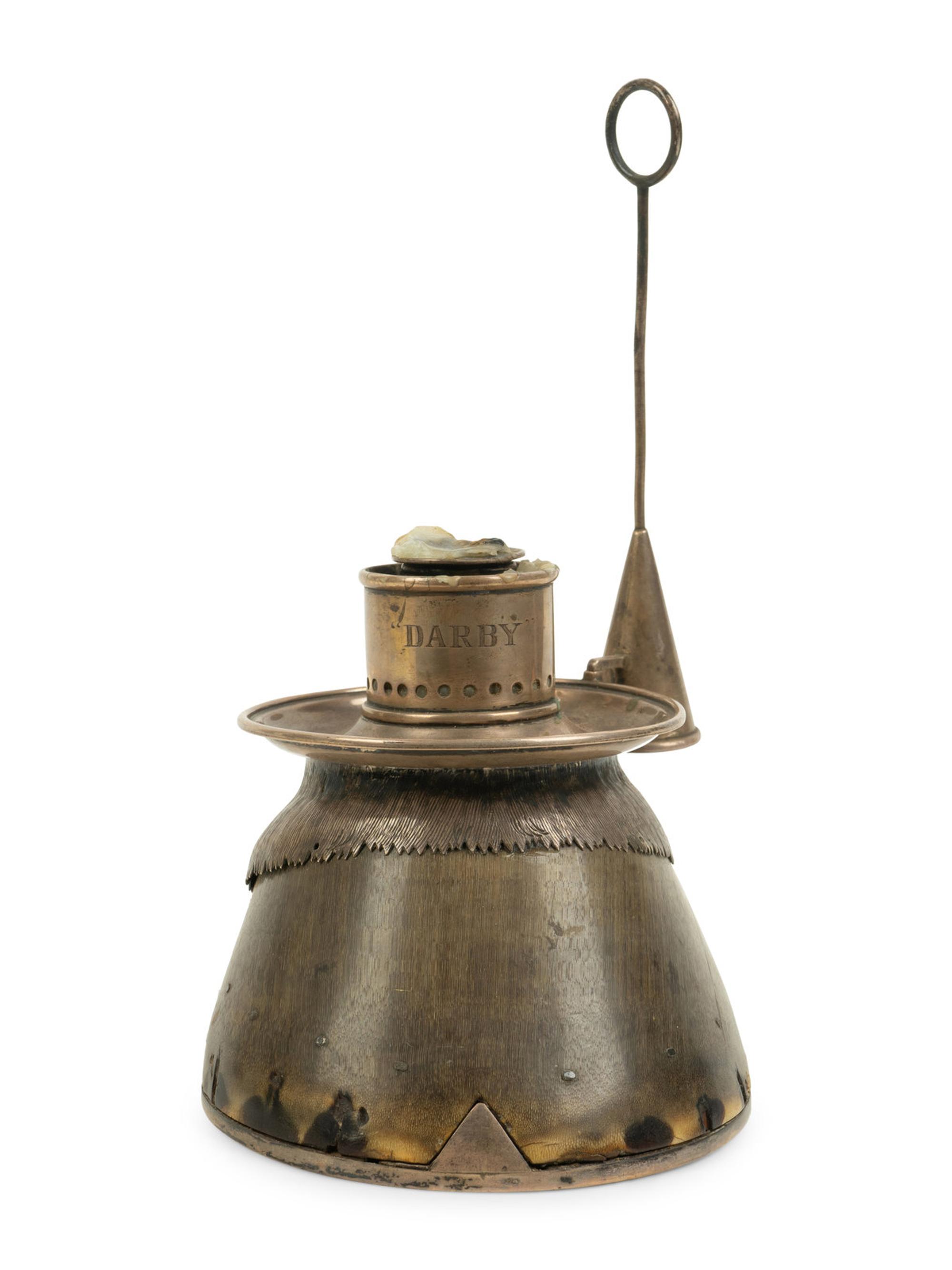 An English Silver Mounted Horse's Hoof Candle Stand — ROWLAND WARD LIMITED OF PICCADILLY, LONDON, CIRCA 1890
