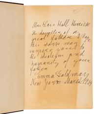 GOLDMAN, Emma (1869-1940). Living My Life . New York: Alfred A. Knopf, 1934.
