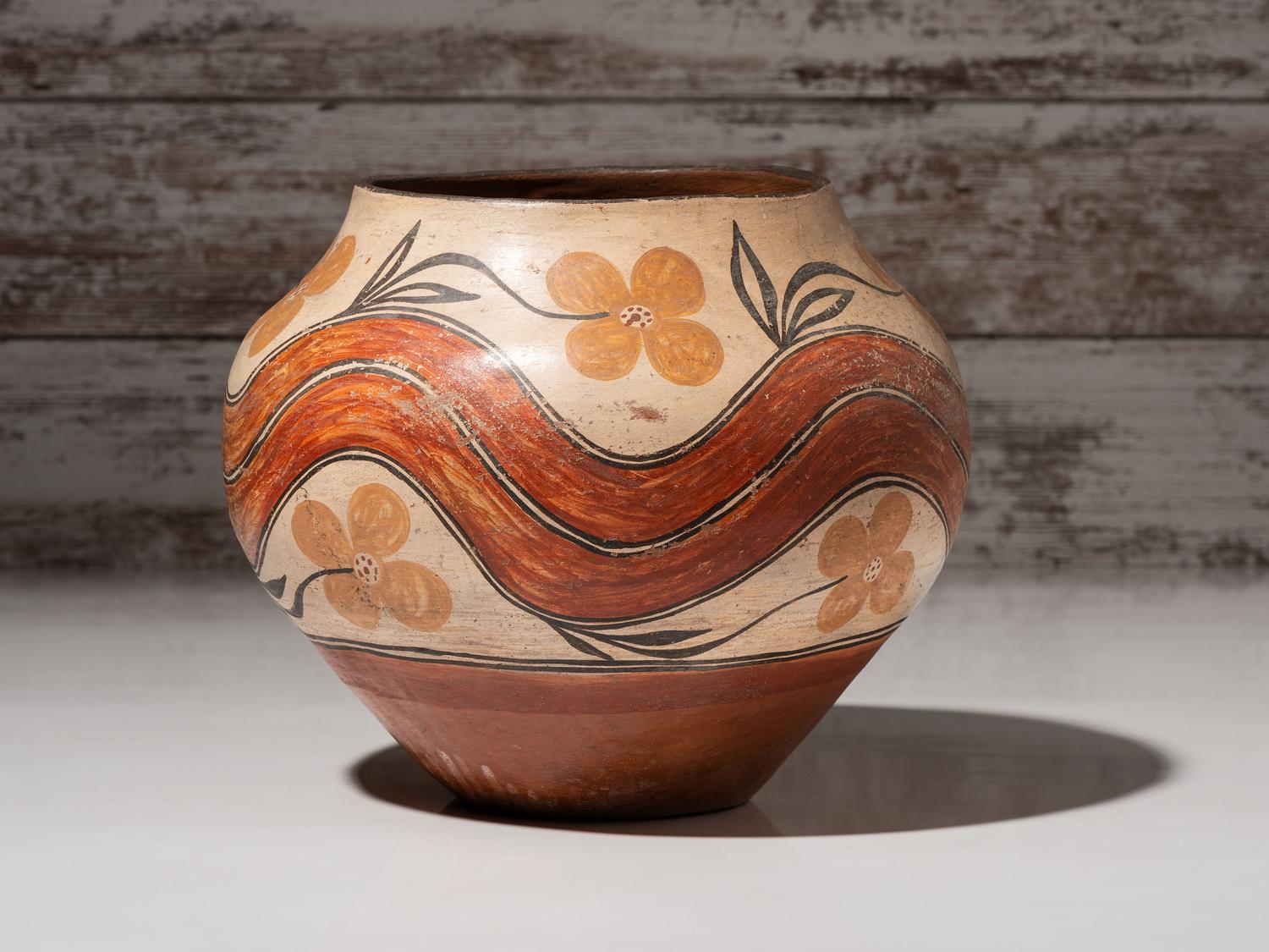 Zia Four-Color Pottery Jar