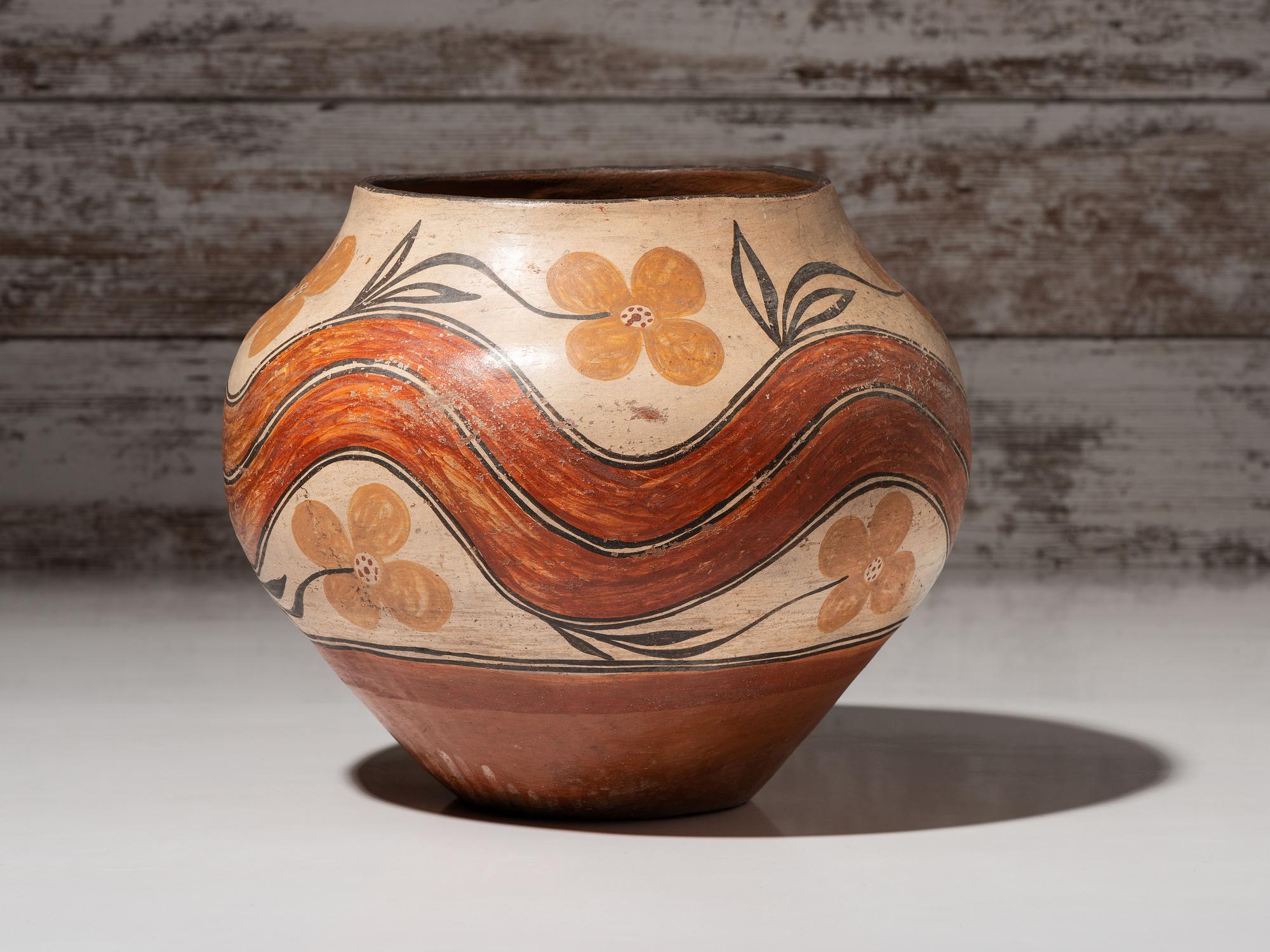 Zia Four-Color Pottery Jar