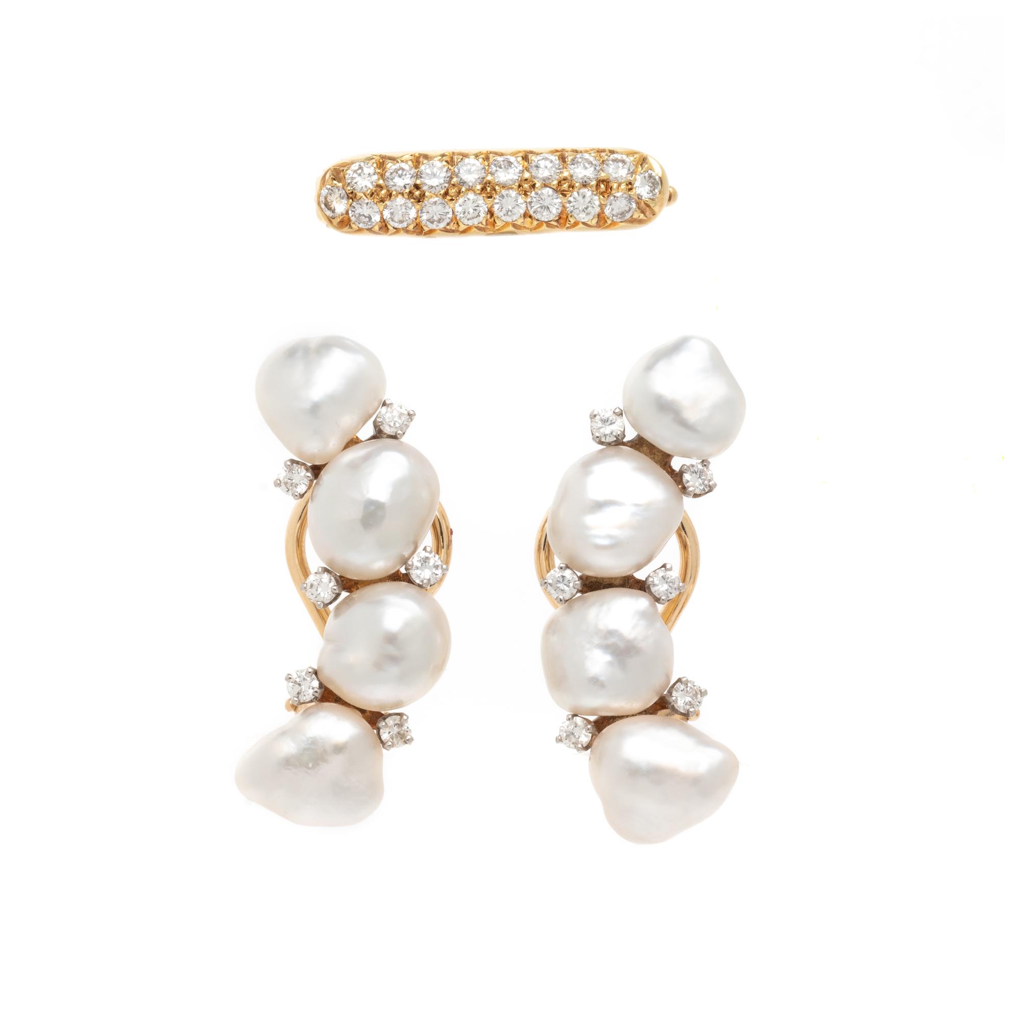CELLINO, COLLECTION OF CULTURED PEARL AND DIAMOND JEWELRY
