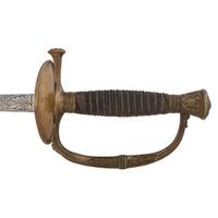 Published Schuyler, Hartley & Graham Model 1860 Staff & Field Officers' Sword taken from Confederate Spy Col. W.O. Williams in Franklin, TN and Inscribed to Henry Newcomer