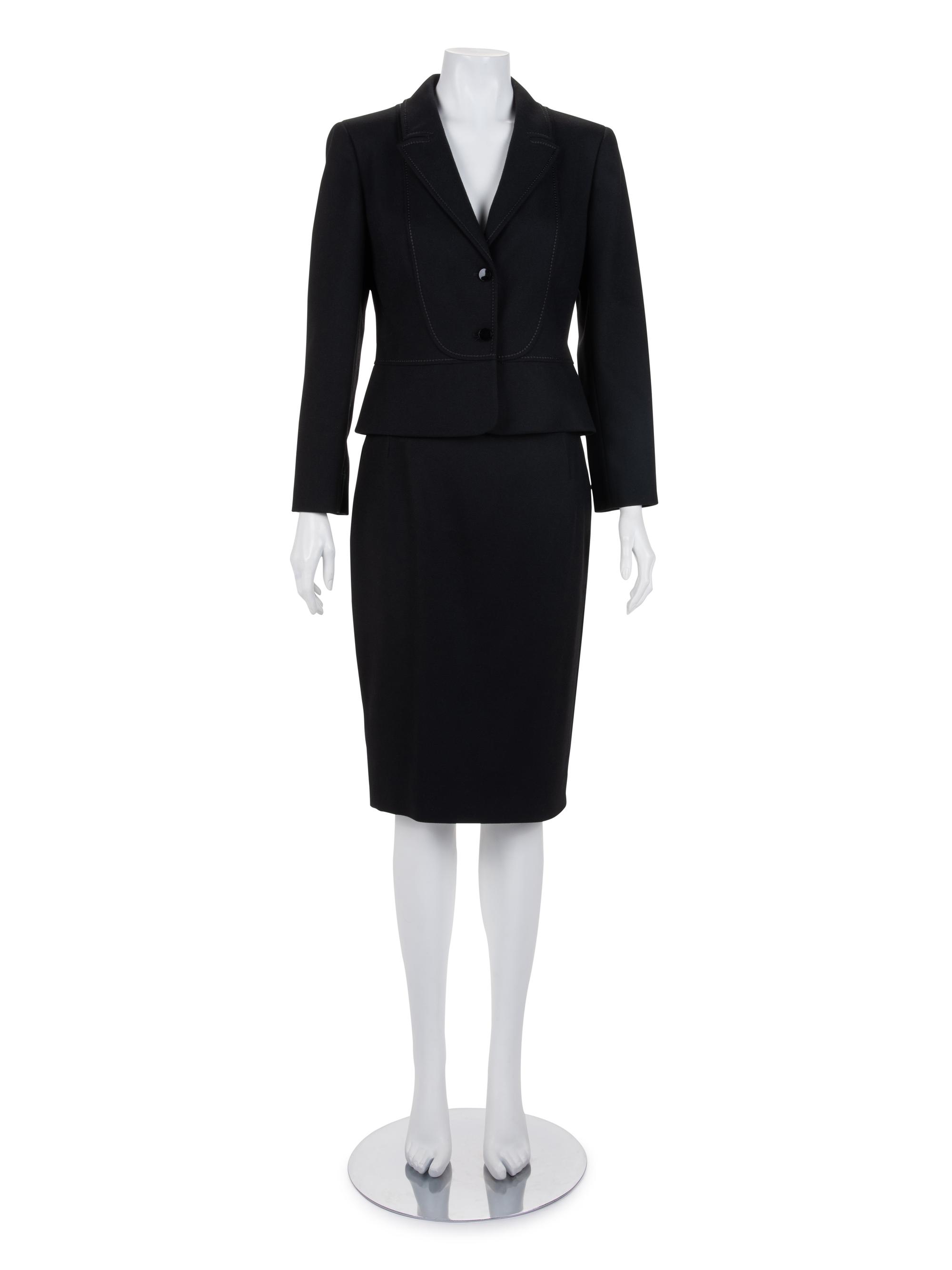 Collection of Five Valentino Pieces: One Two-Piece Skirt Suit and Three Blouses