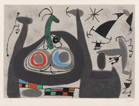 Joan Miró (Spanish, 1893-1983) — Le Lézard aux plumes d'or : one plate, 1971
