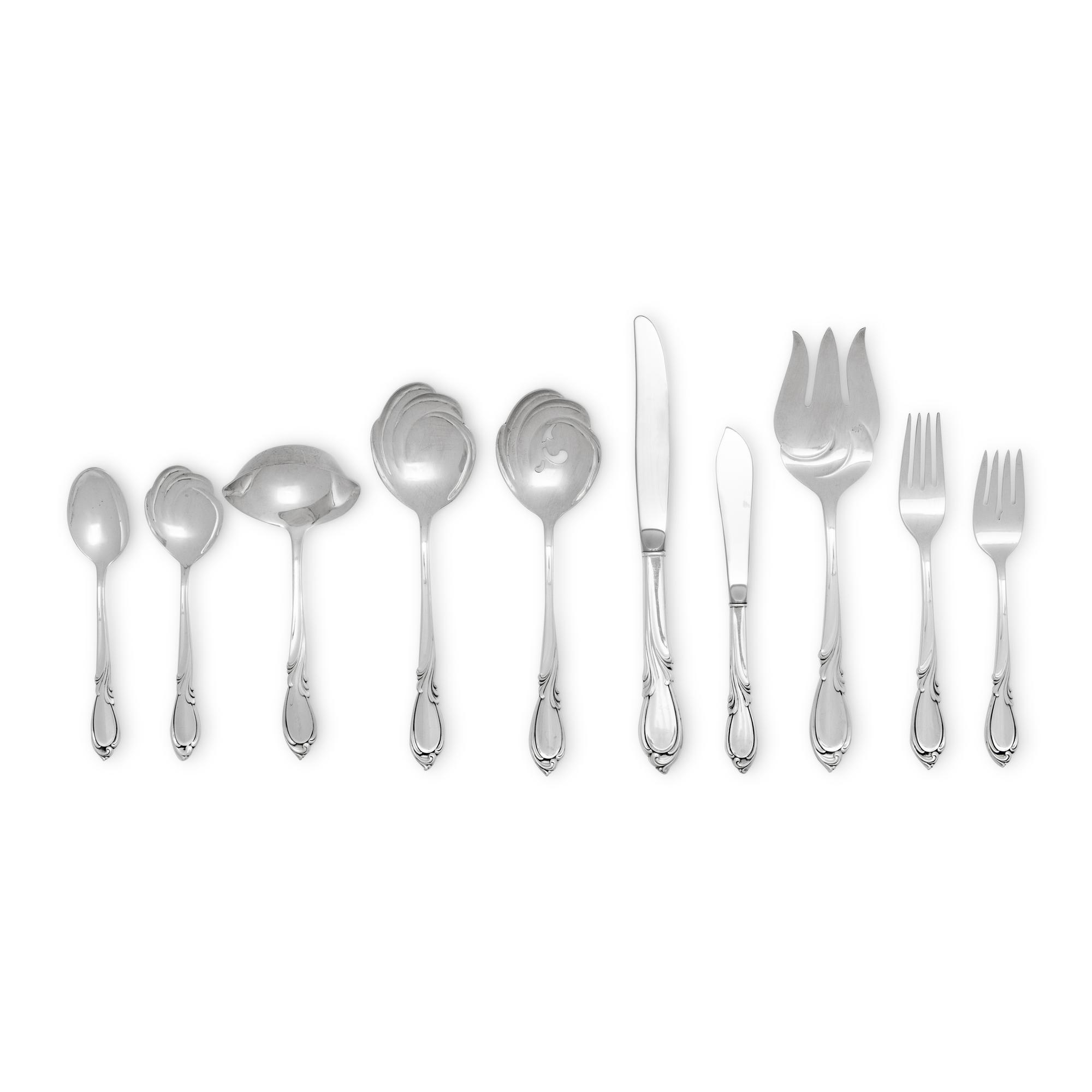 An American Silver Flatware Service