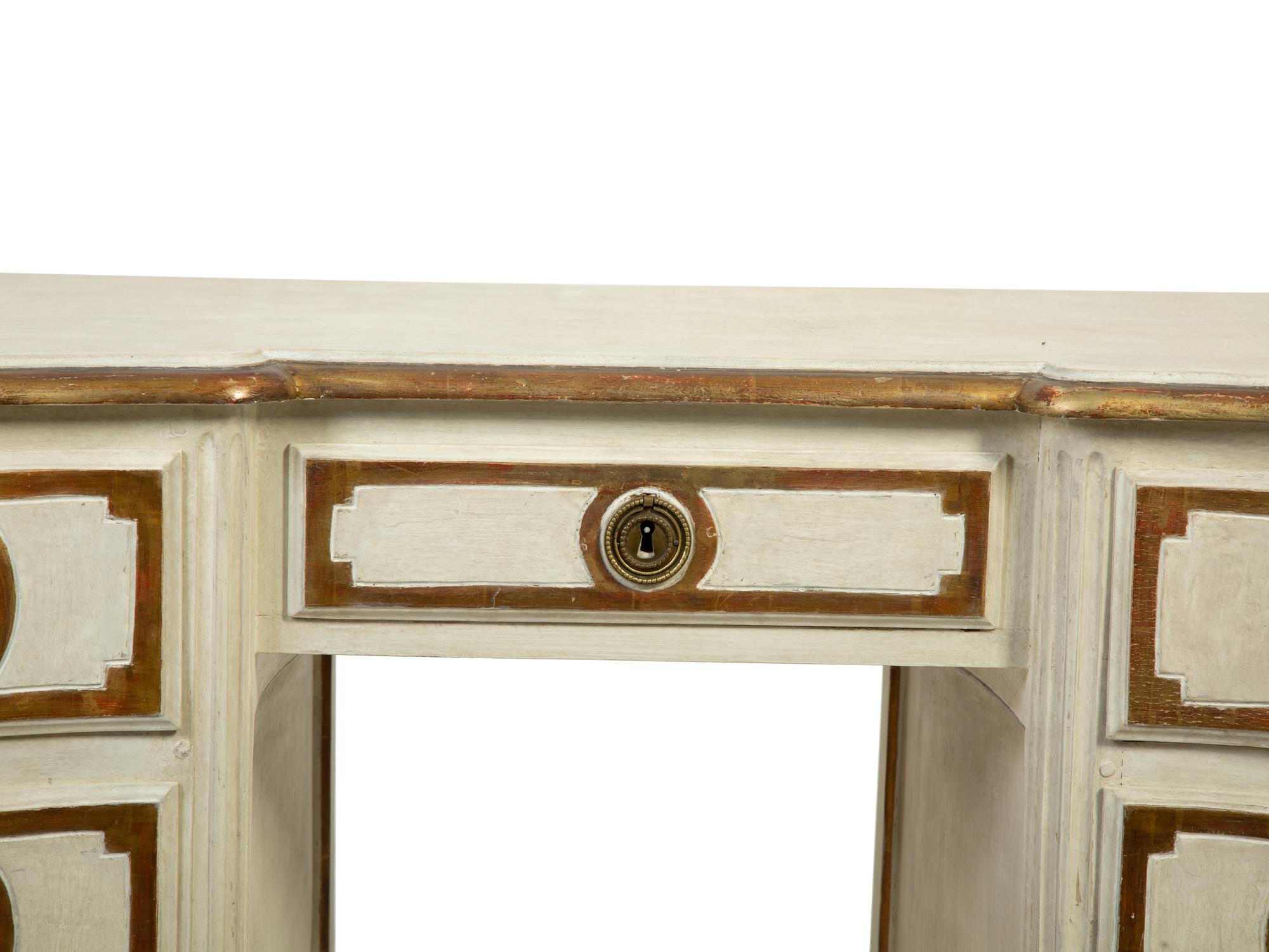 A Venetian Style Painted and Parcel Gilt Dressing Table — EARLY 20TH CENTURY