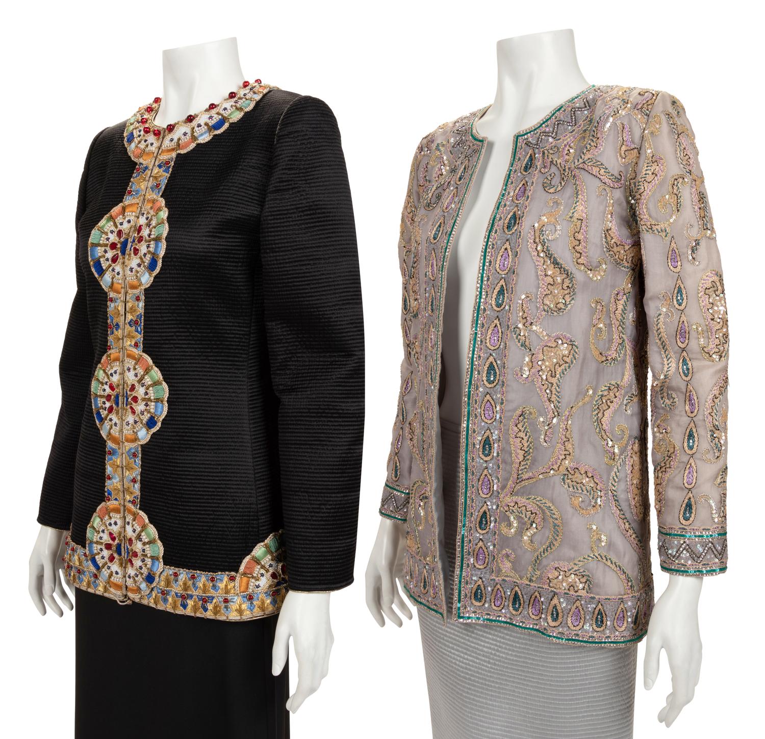 Two Mary McFadden Skirt Suits, 1980-90s