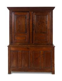 A George III Provincial Oak Linen Press