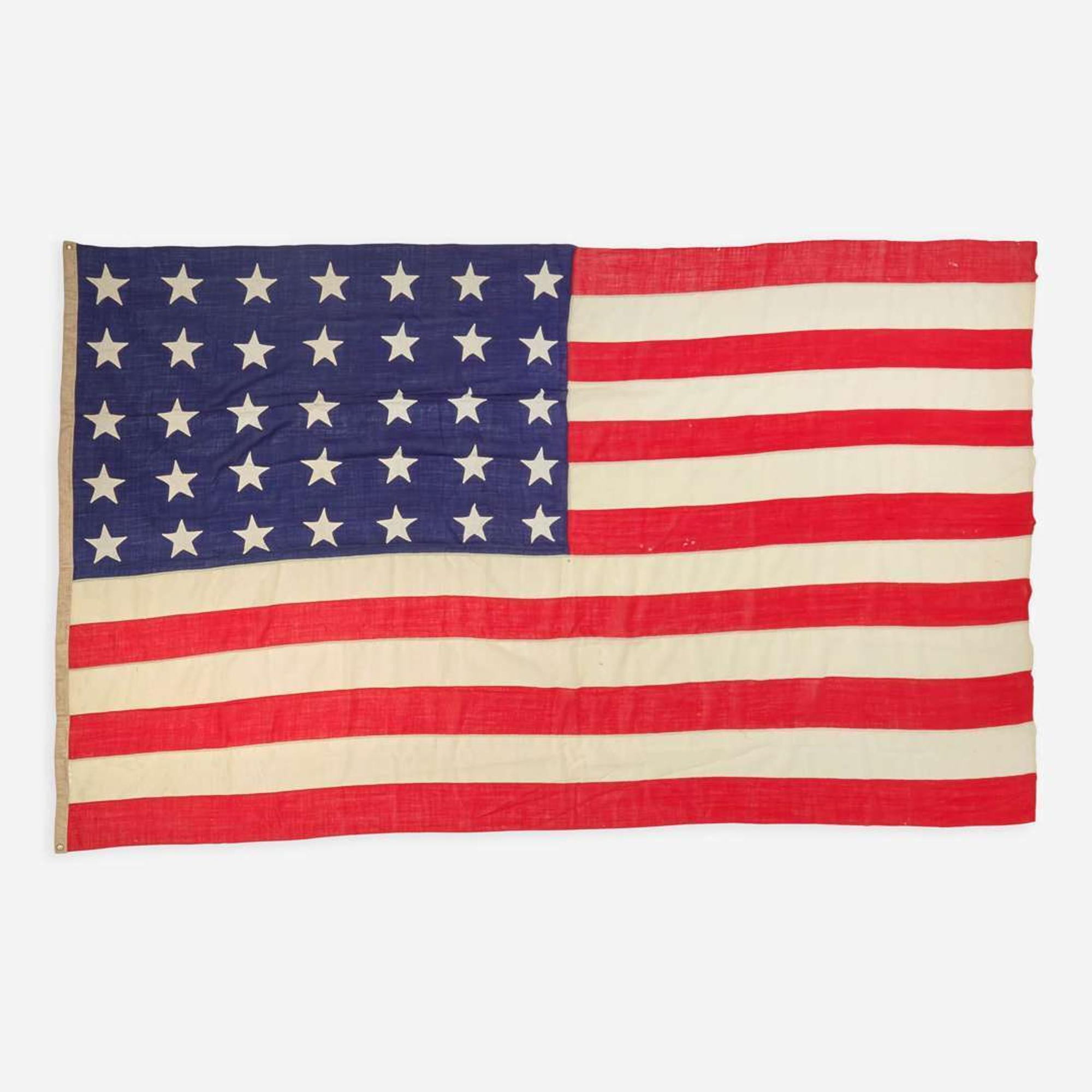 A 35-Star American National Flag commemorating West Virginia statehood 1863