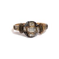 RENAISSANCE REVIVAL, YELLOW GOLD, DIAMOND, AND ENAMEL RING