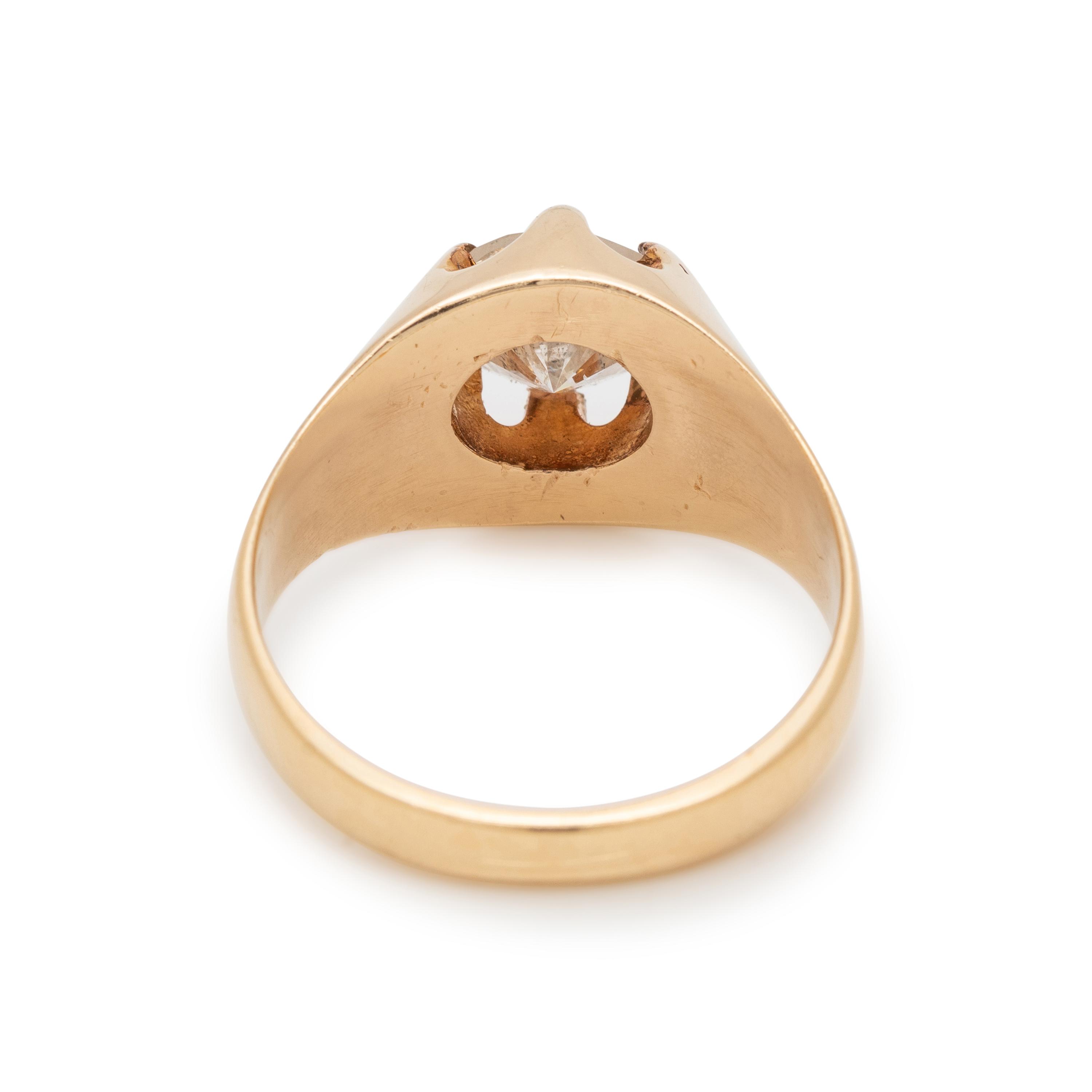 YELLOW GOLD AND CLARITY ENHANCED DIAMOND RING