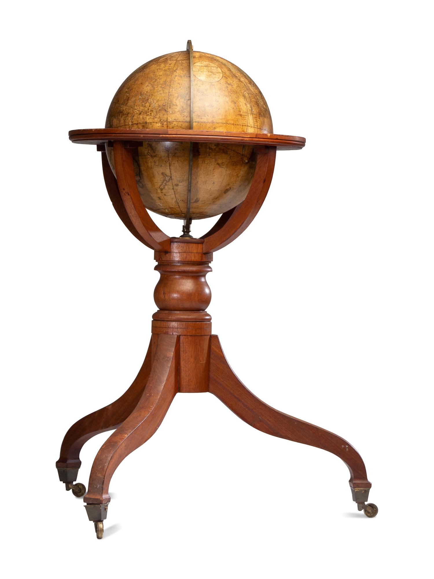 A Josiah Loring 11-Inch Terrestrial Globe