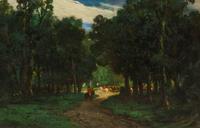 Attributed to Gustave Courbet, (French, 1819-1877), Hunt Scene