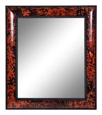 A Pair of Flemish Ripple Molded and Tortoise Shell Veneered Mirrors