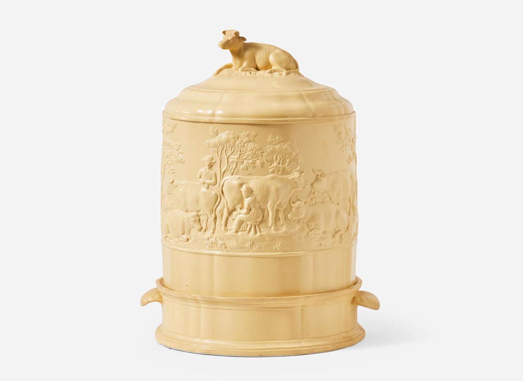A Wedgwood Caneware Cheese Dish and Cover,