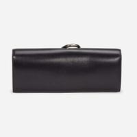 A black calf leather clutch with palladium hardware, Hermès Egee, 2012