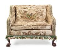 A George III Style Mahogany Child's Sofa — LATE 19TH/EARLY 20TH CENTURY