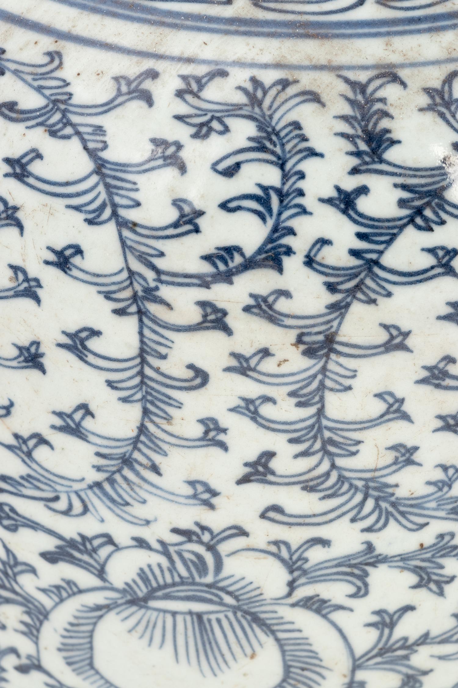 10 Chinese Blue and White Porcelain 'Foliate' Jars