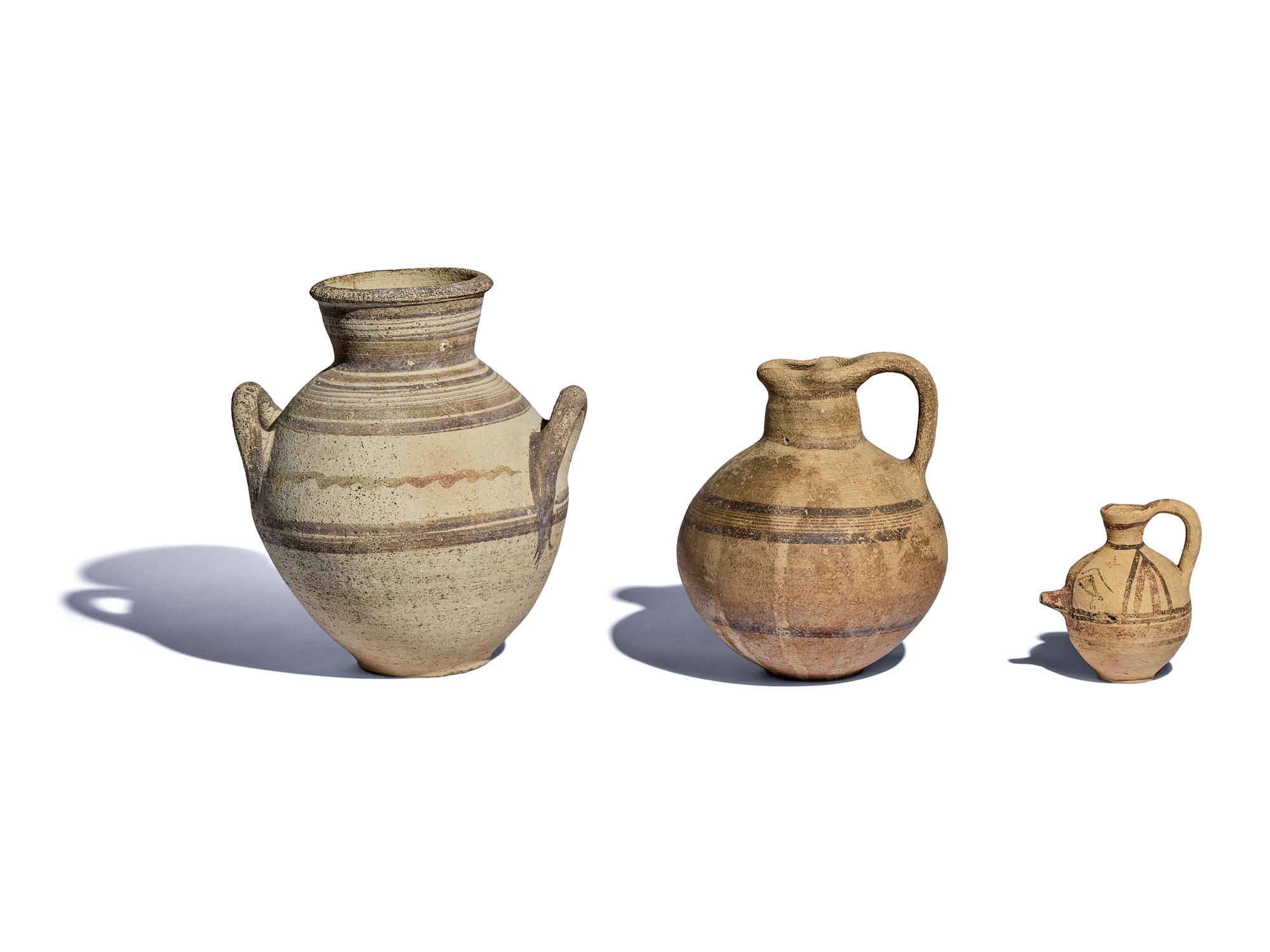 Three Cypriot Terracotta Vessels