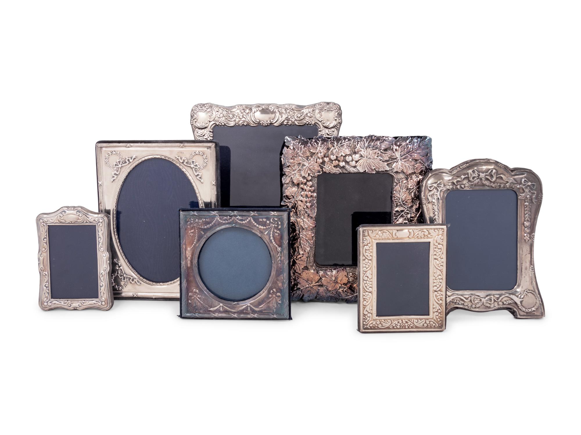 Seven Silver Picture Frames