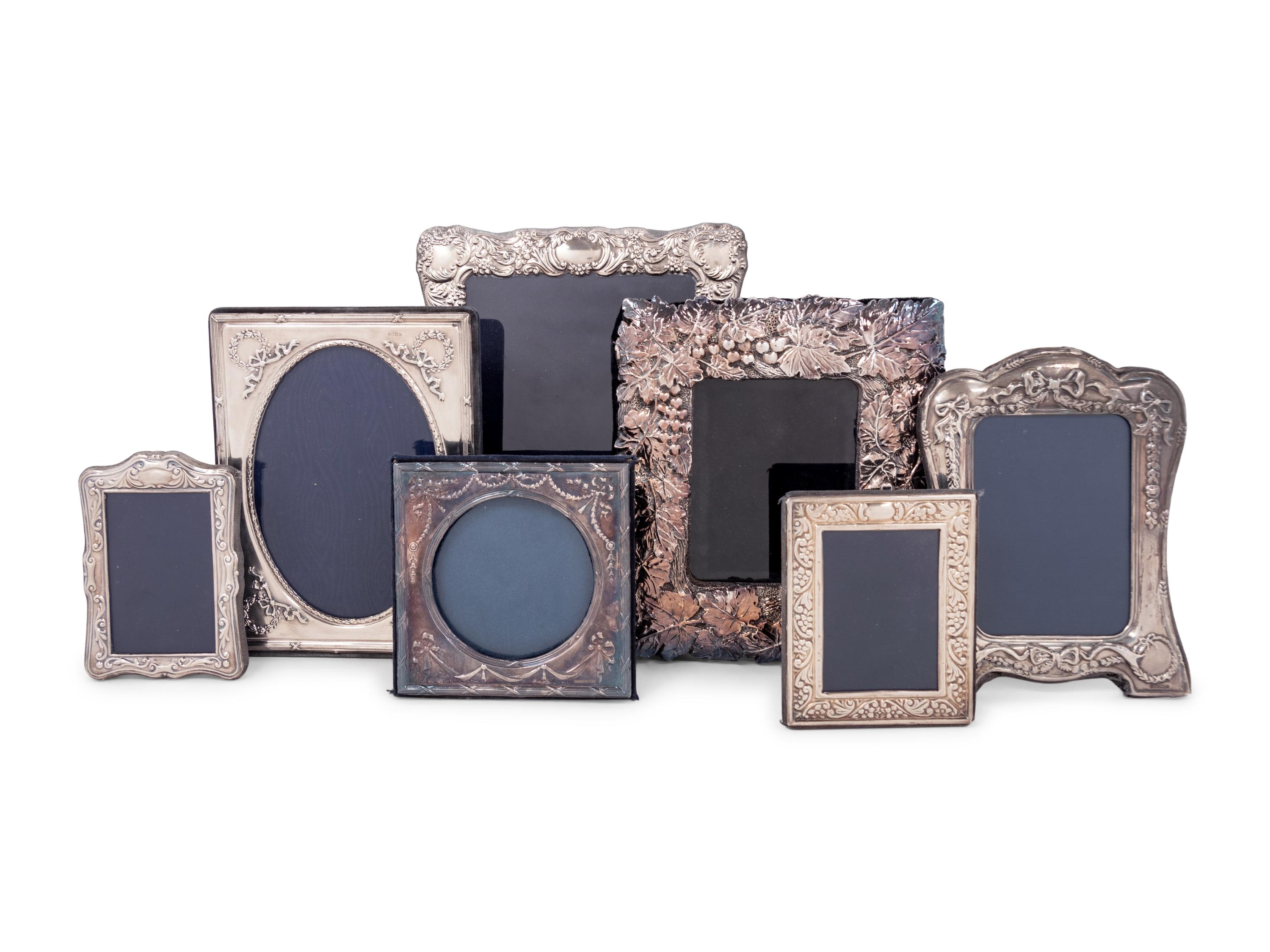 Seven Silver Picture Frames