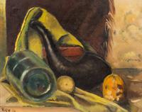 Marcia Hafif, (American, b. 1927), Untitled (Still Life), 1950