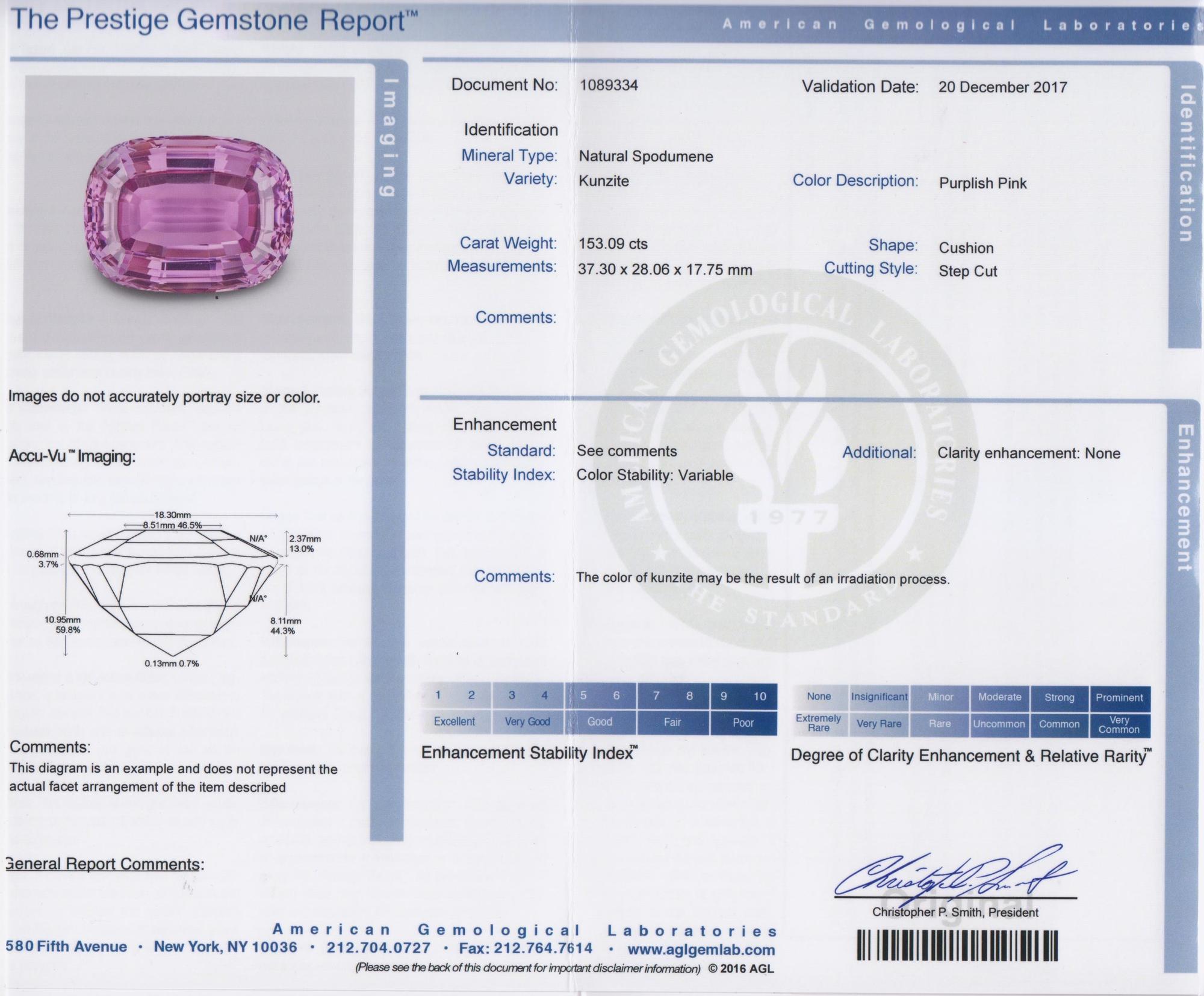 A Platinum and Kunzite Brooch, 26.20 dwts.