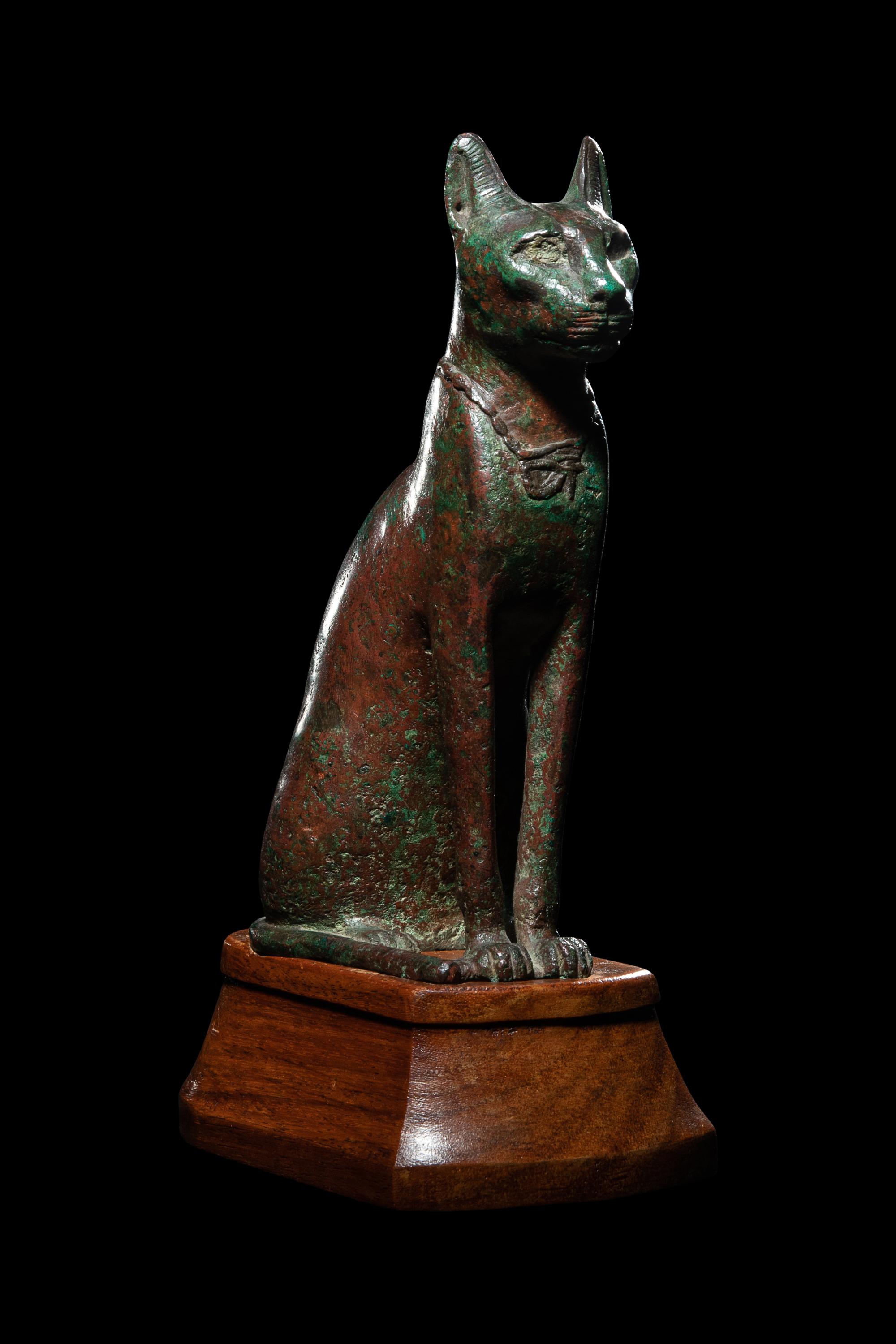 An Egyptian Bronze Cat