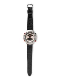 HAMILTON, REF. 141001-3 STAINLESS STEEL 'CHRONO-MATIC COUNT-DOWN GMT' WATCH