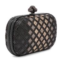 Bottega Veneta, Knot Clutch in Snakeskin & Leather