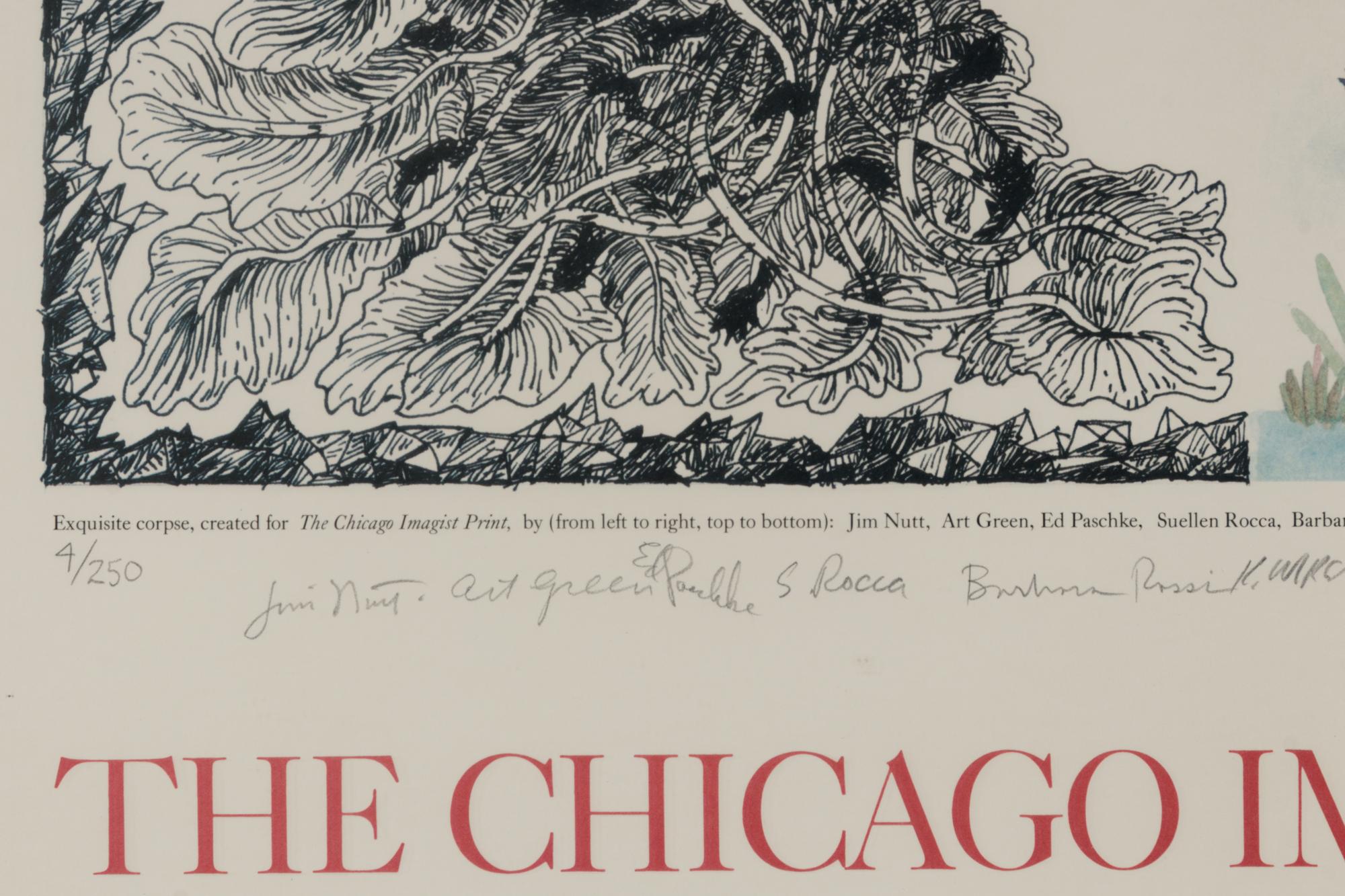 Chicago Imagist Print Exquisite Corpse