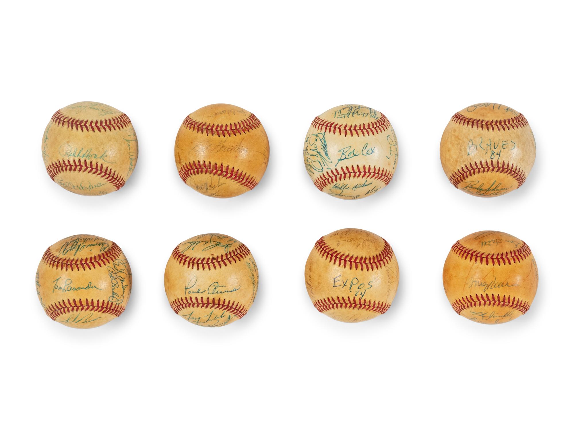 A Collection of 1984 Team and Multi Signed Autograph Baseballs (7)