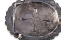 Navajo Silver and Turquoise Belt Buckle AND Pin / Brooch